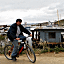 John Kingham rides his bicycle to Point San Pablo Yacht H...