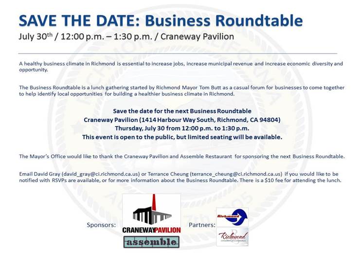 Save the date business roundatable