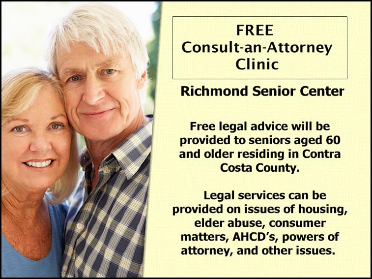 Senior Center - FREE Consult-an-Attorney Clinic 1