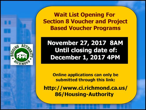 1129-Richmond Housing Authority - Wait List for Section 8 Voucher 4
