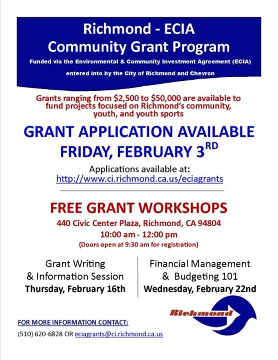 ECIA Community Grant Flyer 2 3 2017
