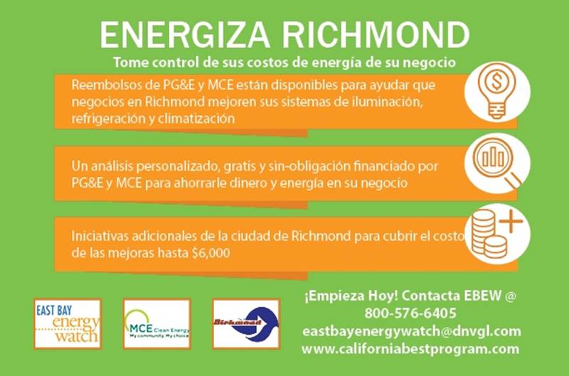 Energize Richmond Small Business Flyer Spanish
