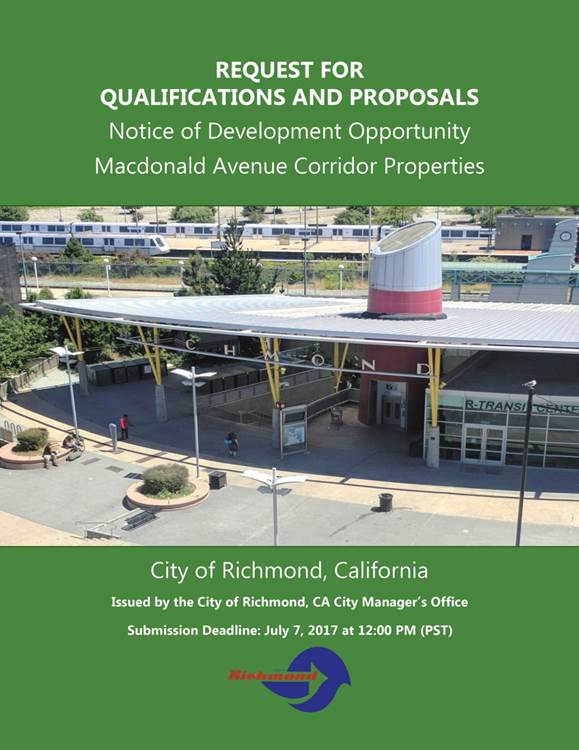Notice of Development Opportunity - Richmond CA Macdonald Corridor Properties RFQ-RFP