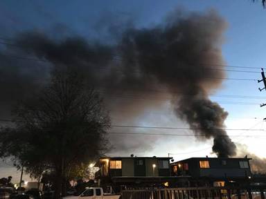 Richmond, Chevron fire chiefs combine efforts to battle Sims Metal blaze