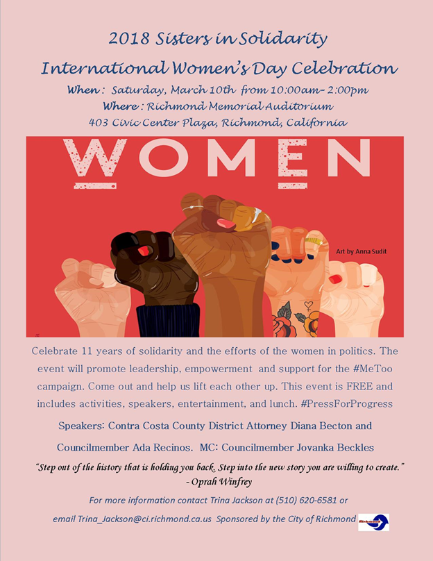 Richmond Women's Day Celebration March 10