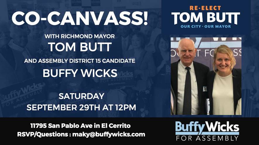 This Saturday: join me and Buffy Wicks to GOTV on Election Day