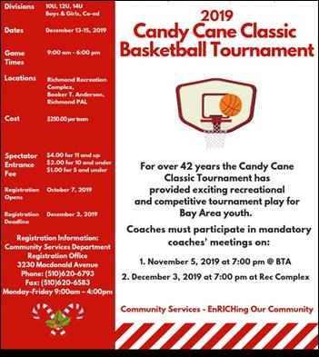 Candy Cane Classic Basketball Tournament 2019