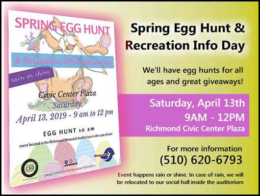 0413 - Spring Egg Hunt and Recreation Info Day