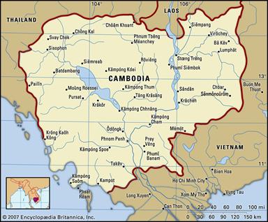 Image result for map of cambodia'