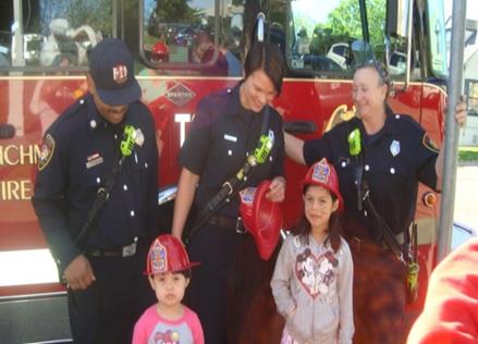 Spring Egg Hunt fire department2016