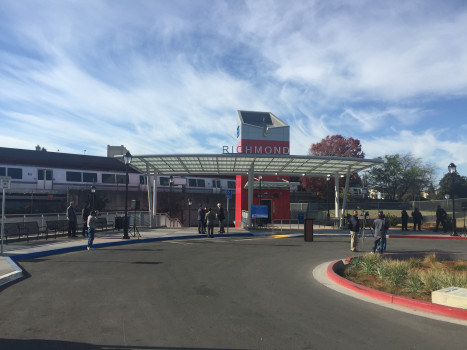 The new eastern entrance to the Richmond BART station is seen on Dec. 18, 2017.