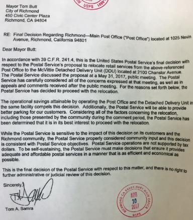 closure notice