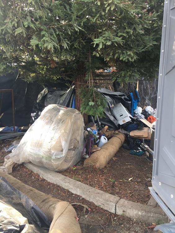 Greenway Homeless camp cleanup