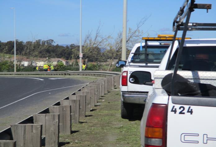 Richmond Parkway weed abatement
