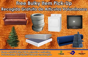 bulky item pickup front