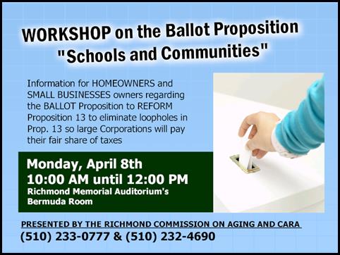 0408 - The Richmond Commission On Aging - Workshop on the Ballot Proposition