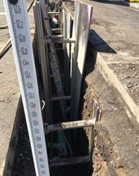 Forde installing new sewer main Center Ave 35th RAA
