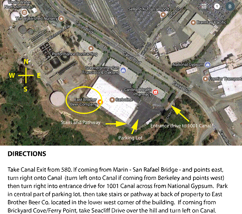 East Brother Beer Company Location